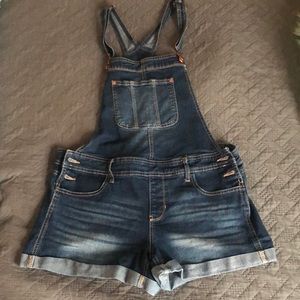 Overall shorts. Worn maybe twice.